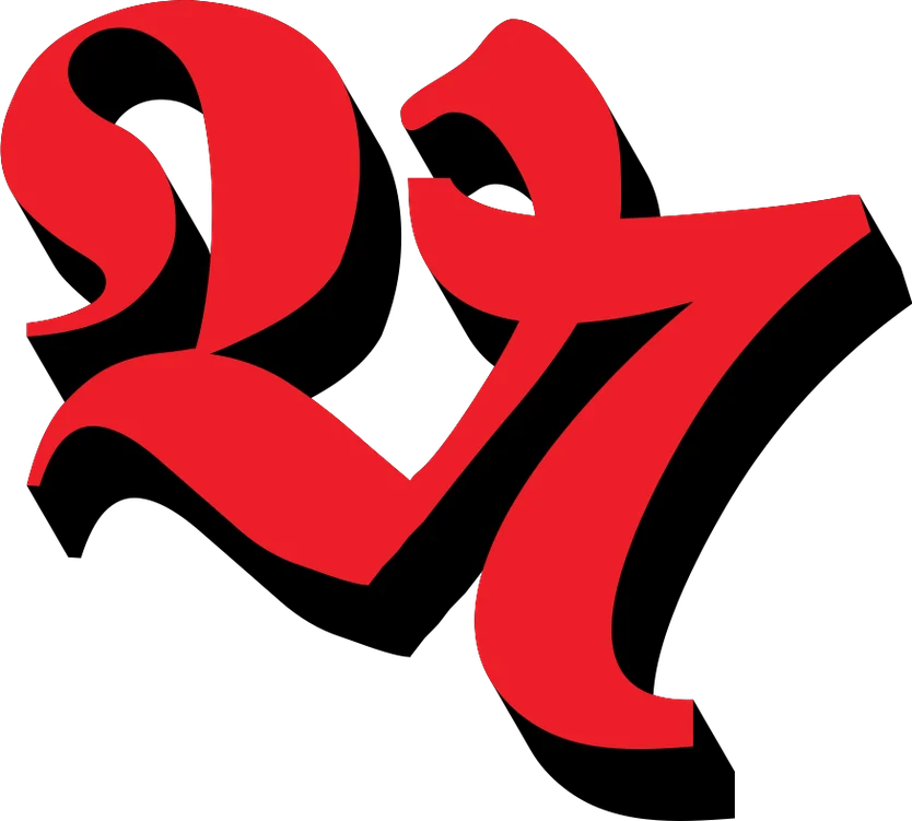 V7 — a blackletter ligature that also reads 27